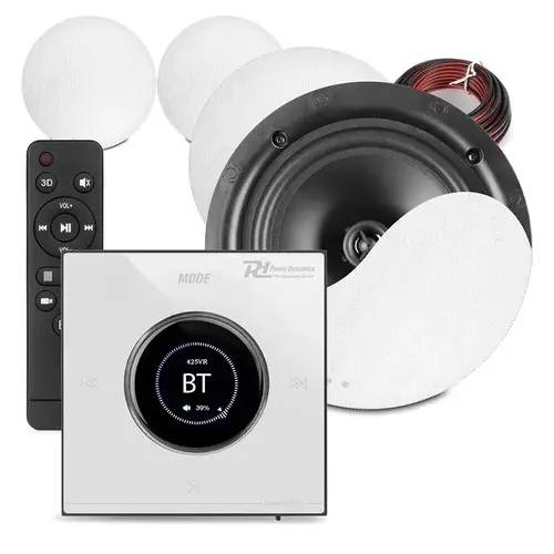 Powerline B100W amplifier with 4 ceiling speakers