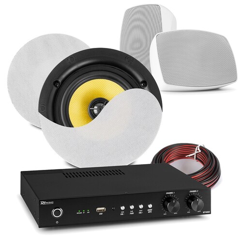PD KVCS6 2-Zone Kitchen/Patio Home Speaker System
