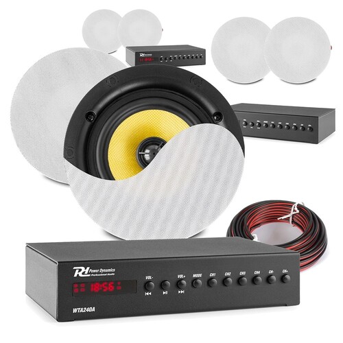 PD KVCS6 3-Zone Smart WiFi Ceiling Speaker System