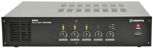 PA Slave Amplifier - 5 x 60 Watt - Volume Control