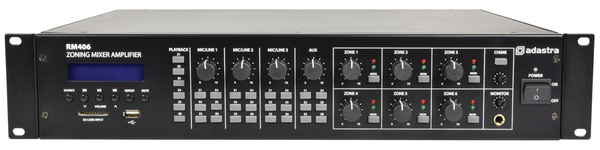 PA 100V Line Mixer Amplifier USB/SD/FM/Bluetooth