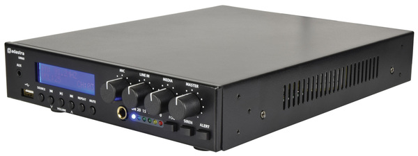 Compact Mixer-Amp, 60W 100V line or 8 Ohm