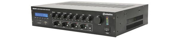 100V Mixer Amplifier with 4-zone Paging