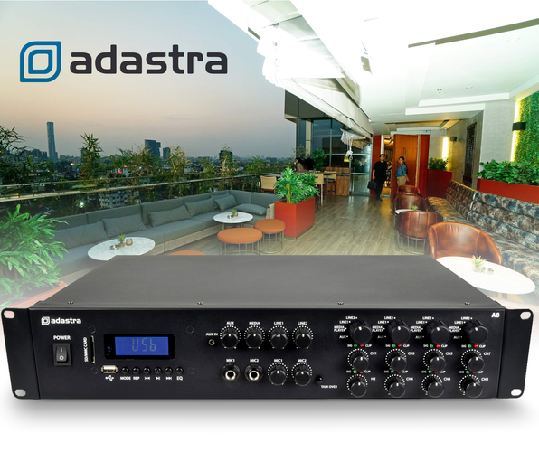 Quad Stereo Amplifier 8 x 200W rms A8