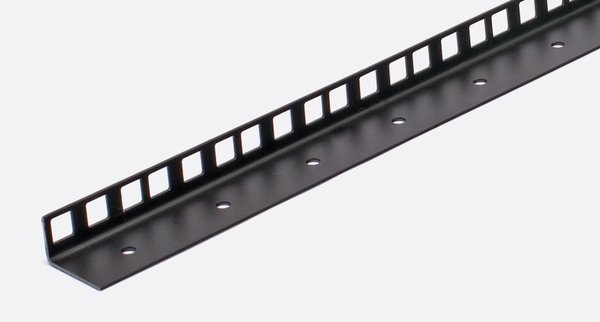 Rack Strip Single angle 24U, black