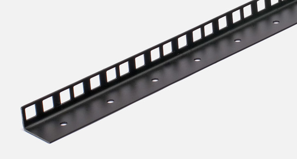 Rack Strip Single angle 16U, black