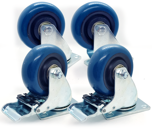 Castors - 90mm - Heavy Duty Set of 4