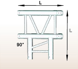 Duo Truss 3 Way Corner 