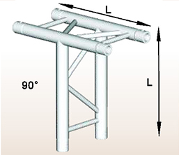 Duo Truss 3 Way Corner