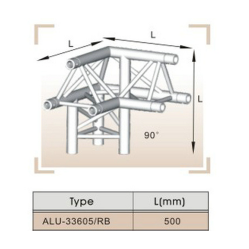 Tri Truss Corner - 290mm Apex Up