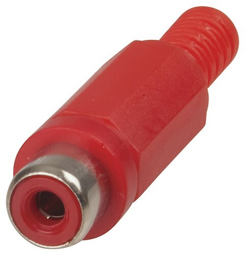 RCA Inline Socket.Red