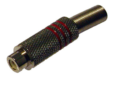 RCA Inline Socket Metal