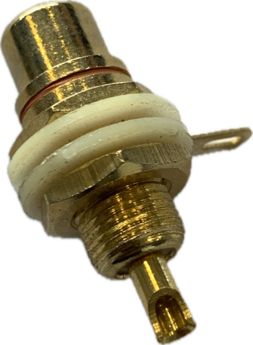 RCA Panel mount Socket, High Quality Red
