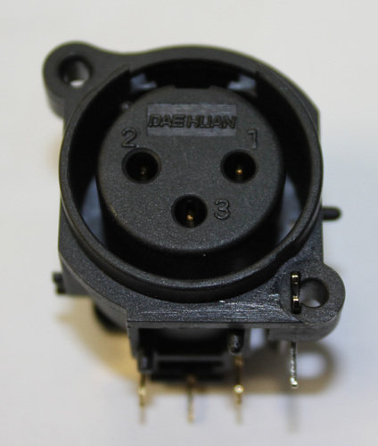 XLR Socket 3 Pin Board mount 