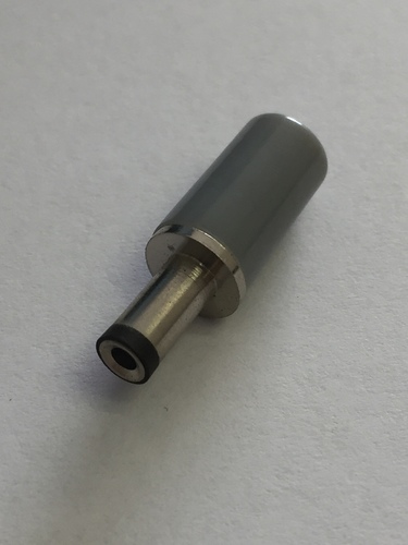 DC jack plug (Grey Plastic)