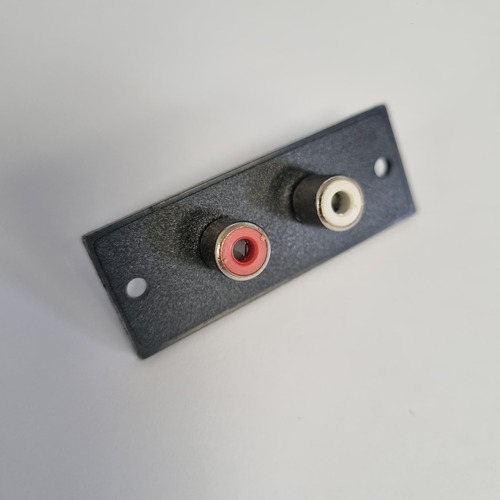 RCA Socket Panel 2 Way Linear