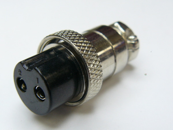 2 Pin Microphone Plug Inline Female