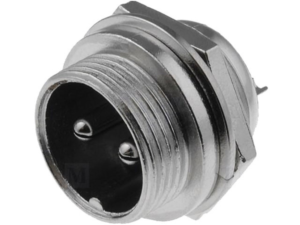 2 Pin Microphone Plug Panel Male