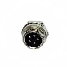 5 Pin Microphone Panel Mount Male