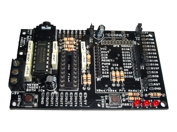 Picaxe AXE210 xbee Connect board