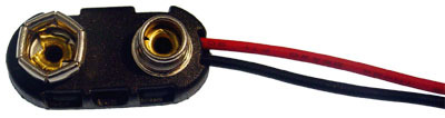 Battery Snap - 9 Volt plastic with leads