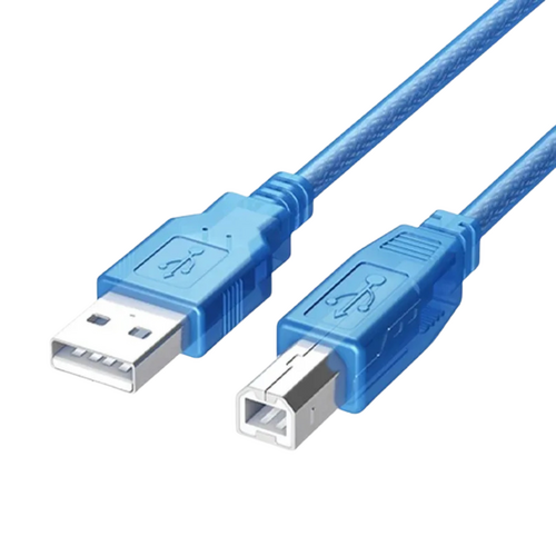 Transparent Blue USB 2.0 Type A Male to B Male