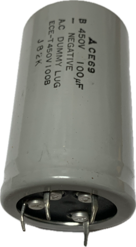 100 uF  450V Grey