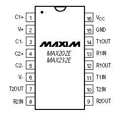 MAX232 Dual RS-232 Reciever Transciver