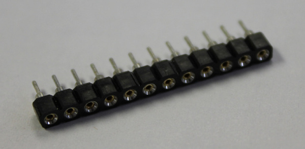 IC Socket 12P SIP Strip Screw Machined