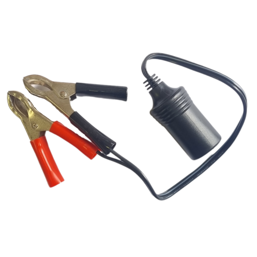 female cigarette lighter adapter with alligator clips Extension Socket Volt Clip CLC-66: Car Cigarette Lighter Socket