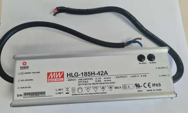 Power supply - LED Driver - Meanwell HLG-185H-42A