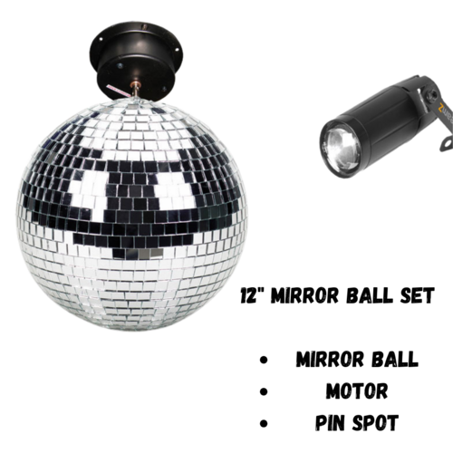 12 Inch Mirror Ball Set 