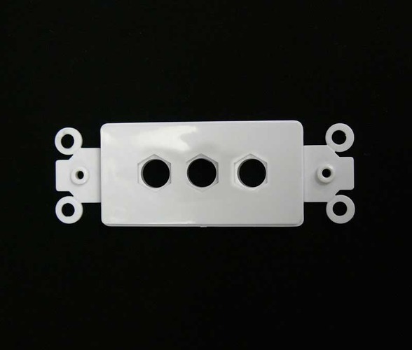3-Way Wallplate Insert - WHITE