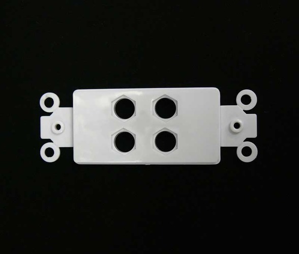 4-Way Wallplate Insert - WHITE