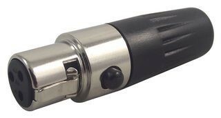 Mini XLR 3 pin Female inline