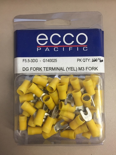 ECCO DG Fork Terminal (Yellow) M3 Fork F5.5-3DG