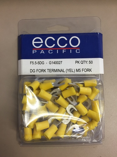 ECCO DG Fork Terminal (Yellow) M5 Fork F5.5-5DG