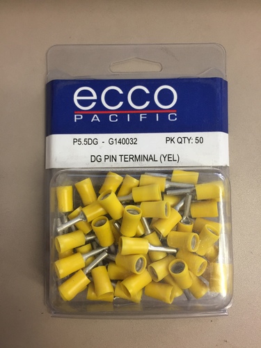 ECCO DG Pin Terminal (Yellow) P5.5DG