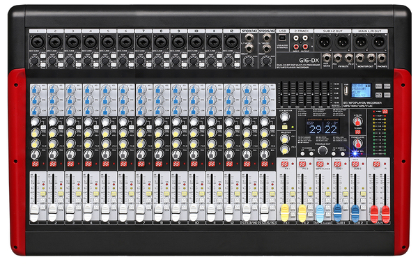 E-Lektron G Series 16 Input Mixer - 12 mono 2 stereo