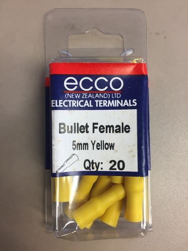ECCO Bullet Female 5mm (Yellow)