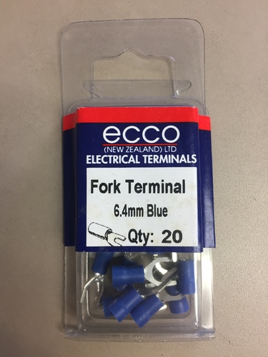 ECCO Fork Terminal 6.4mm (Blue) 16-14KS