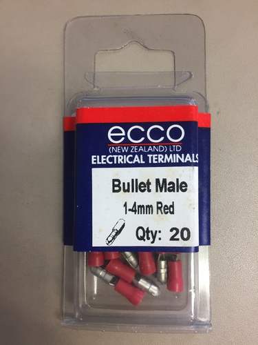 ECCO Bullet Male 1-4mm (Red)