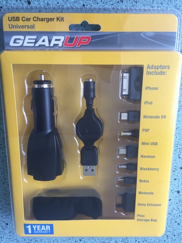 GEARUP USB Car Charger Kit Universal