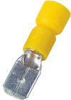 Quick Connects Spade Male Yellow