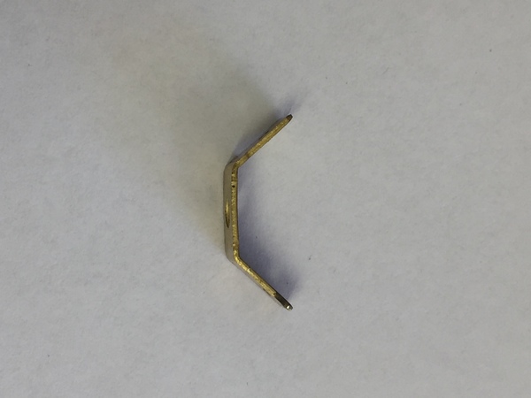 Quick Connects Piggyback Gold (uninsulated) male with mounting hole