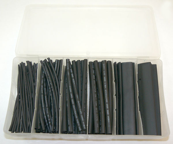 Heat-Shrink Pack - Black 100 Piece Kit