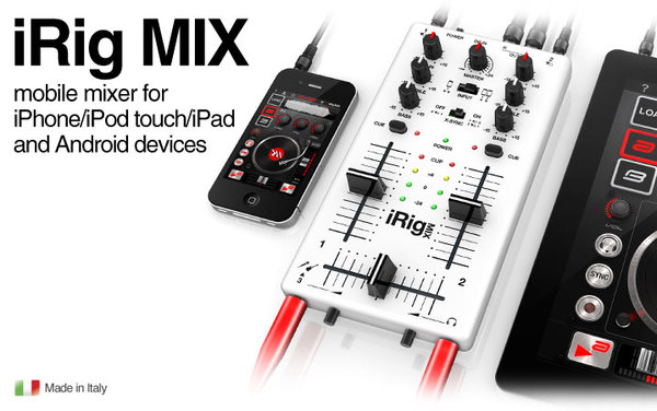 iRig Ultra Compact DJ mixer iOS and Android Phones & Tablets