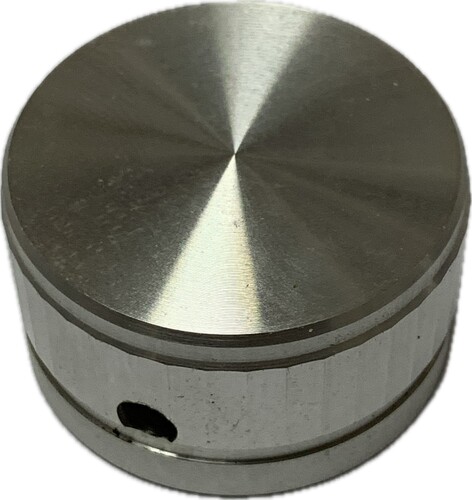 Knob Brushed Aluminium 