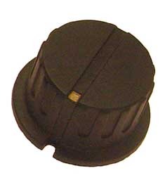 Knob, Black, Grub Screw, With Indicator