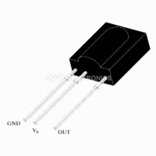 Infra-Red Receiver 5mm HS0038 = LA0224